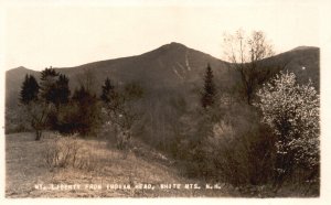 Postcard Real Photo Mt. Liberty from Indian Head White Mountain NH RPPC