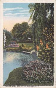View of Willow Pond on East Avenue - Rochester, New York - pm 1920 - WB