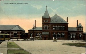 Toledo Ohio OH Train Station Depot 1900s-10s Postcard