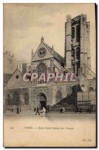 Postcard Old Paris Eglise Saint Nicolas des Champs