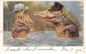 Dressed Alligators Artist Louis Wain 1905 