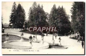 Vittel Old Postcard L & # 39entree park