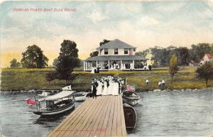 Oshkosh Wisconsin 1910 Postcrd Oshkosh Power Boat Club Boats Dock