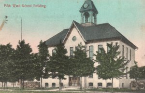 Vintage Postcard 1910 Fifth Ward School Building Monsarrat Louisville Kentucky