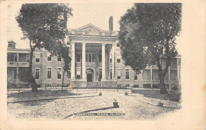 Hospital, Mare Island Navy Yard, Vallejo, California 1910 Vintage Postcard