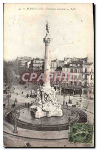 Old Postcard Marseille Fontaine Cantini