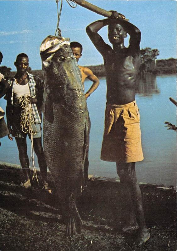 BG14168 nile perch baro river fishing peche types folklore ethiopia