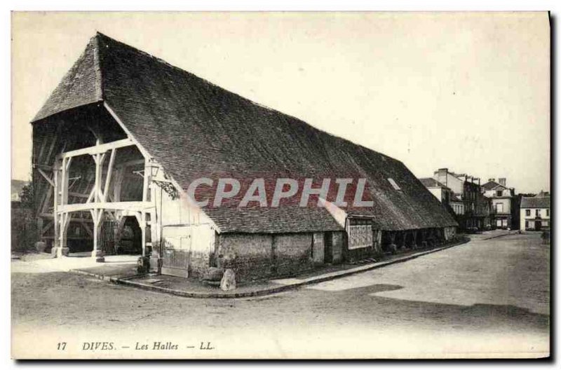 Old Postcard Dives Les Halles