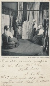 BOSTON, Massachusetts, 1905; R.H.White Co. Store, Upholstery Section