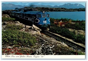 c1950's White Pass and Yukon Route Engine 98 Unposted Vintage Postcard