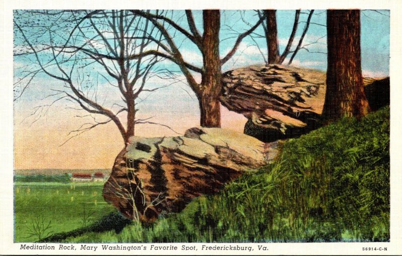 Virginia Fredericksburg Meditation Rock Mary Washington's Favorite Spot ...