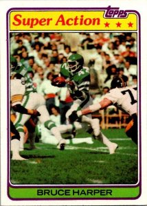 1981 Topps Football Card Bruce Harper New York Jets sk10305