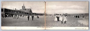 K5/ Newport Rhode Island Postcard c1910 2-Panel Double Easton's Beach 304