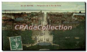 Old Postcard Le Havre Prospect Street Paris