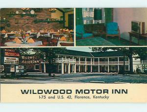 Unused Pre-1980 WILDWOOD MOTEL & HERITAGE HOUSE RESTAURANT Florence KY u4891@