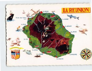 Postcard La Reunion, France