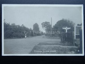 Buckinghamshire Chiltern Hills PITSTONE Cross Roads Old RP Postcard by A. Bacon