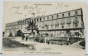 NICE Cimiez Hotel Riviera Palace France c1905 Postcard L15