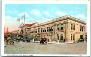 Postcard - Union Station - Des Moines, Iowa