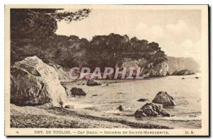 Postcard Old Approx Toulon Cap Brown Rocks Sainte Marguerite