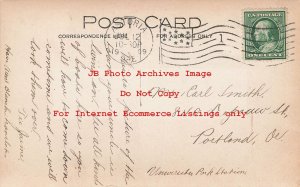 OR, Astoria, Oregon, RPPC, Bird's Eye View, Business Area, 1909 PM,  Photo