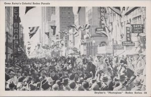 Postcard Rodeo Gene Autry's Colorful Parade