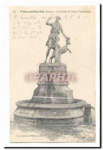 Villiers Cotterets Old Postcard The statue of Diana the huntress