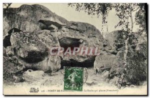 Old Postcard Foret Fontainebleau Rock crying Franchard
