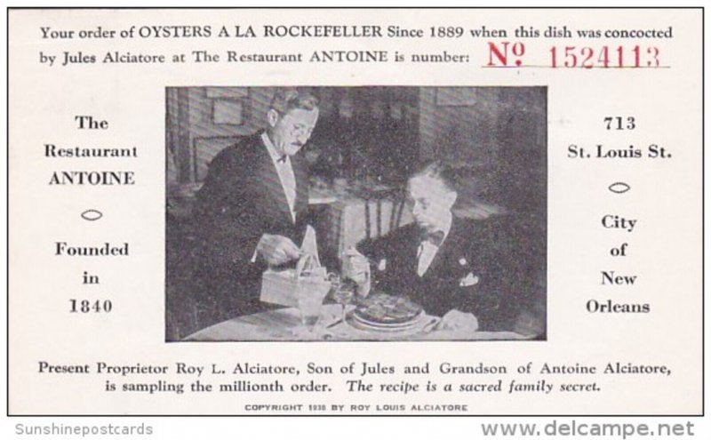 Oysters A La Rockefeller No 1524113 The Restaurant Antoine New Orleans Lousia...