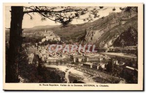 Old Postcard Route Napoleon Vallee Durance Sisteron Citadel