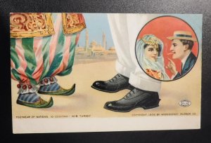 Mint USA Advertising Postcard Woonsocket Rubber Co Footwear of Nations Turkey