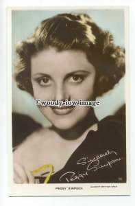 b4904 - Film Actress - Peggy Simpson - No.76 - postcard