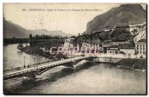 Grenoble Postcard Old Dock France and helmet of Nero (1305m)