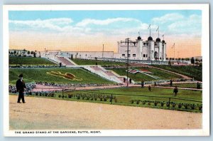 Butte Montana MT Postcard The Grand Stand At The Gardens Park Vintage Unposted