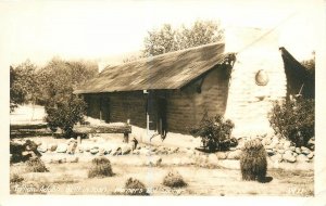 Postcard RPPC 1920s California Warner's Hot Springs Indian Adobe CA24-577