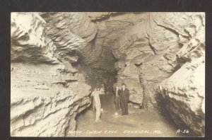 RPPC HANNIBAL MISSOURI MARK TWAIN CAVE INTERIOR VINTAGE REAL PHOTO POSTCARD