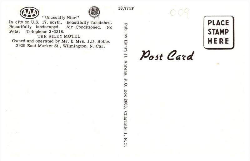 North Carolina  Wilmington , The Riley Motel