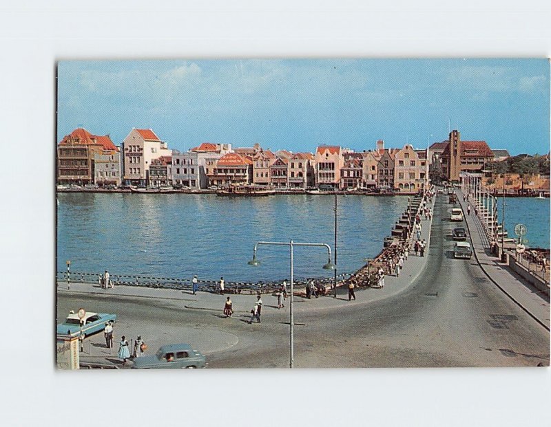 Postcard Pontoon Bridge, Curacao 