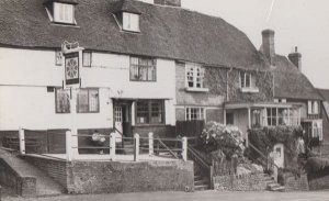 Eight Bells Hotel Goudhurst Kent + Tea Rooms Cafe 1950s Real Photo Postcard