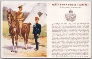 Queen's Own Dorset Yeomanry Soldiers Military Unused Gale Polden Postcard D96