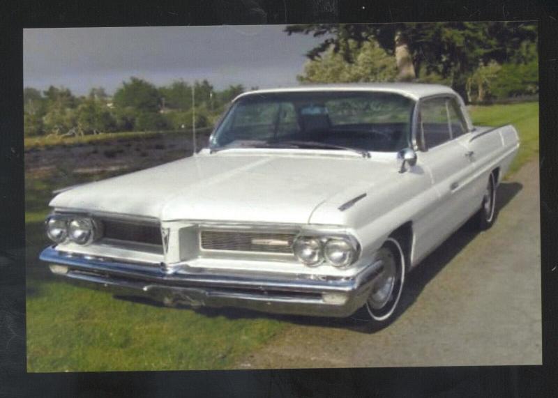 1962 PONTIAC GRAND PRIX CAR DEALER ADVERTISING POSTCARD '62 PONTIAC CARS