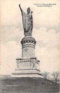 BF7483 chatillon sur marne statue d urbain france       France