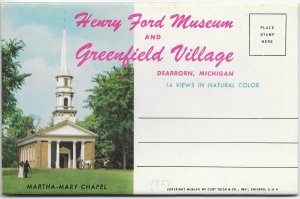 US Unused Henry Ford Museum. 14 pics. Postcard Souvenir Folder.  Very nice.