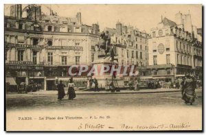 Paris Old Postcard Place des Victoires