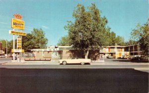 THERMOPOLIS, WY Wyoming  MOONLIGHTER MOTEL~Best Western ROADSIDE Chrome Postcard