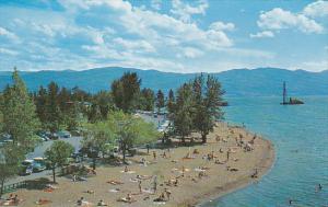 Beach At Okanagan Lake Kelowna British Columbia Canada