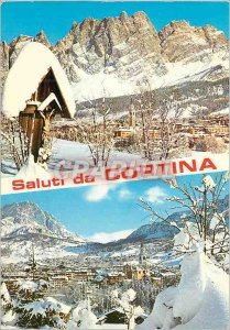 Postcard Modern Saluti da cortina