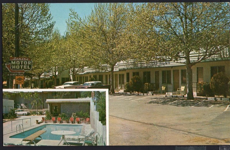 California Sonora Motor Hotel on Hwys 108 and 49 SONORA - Chrome 1950s-1970s