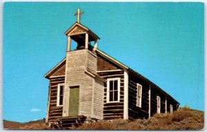 Postcard - Episcopalian Church at Atlantic City, Near Lander, Wyoming, USA