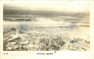 RPPC Postcard 6-8 Air View of Senaga Shima Island Okinawa Japan Unposted